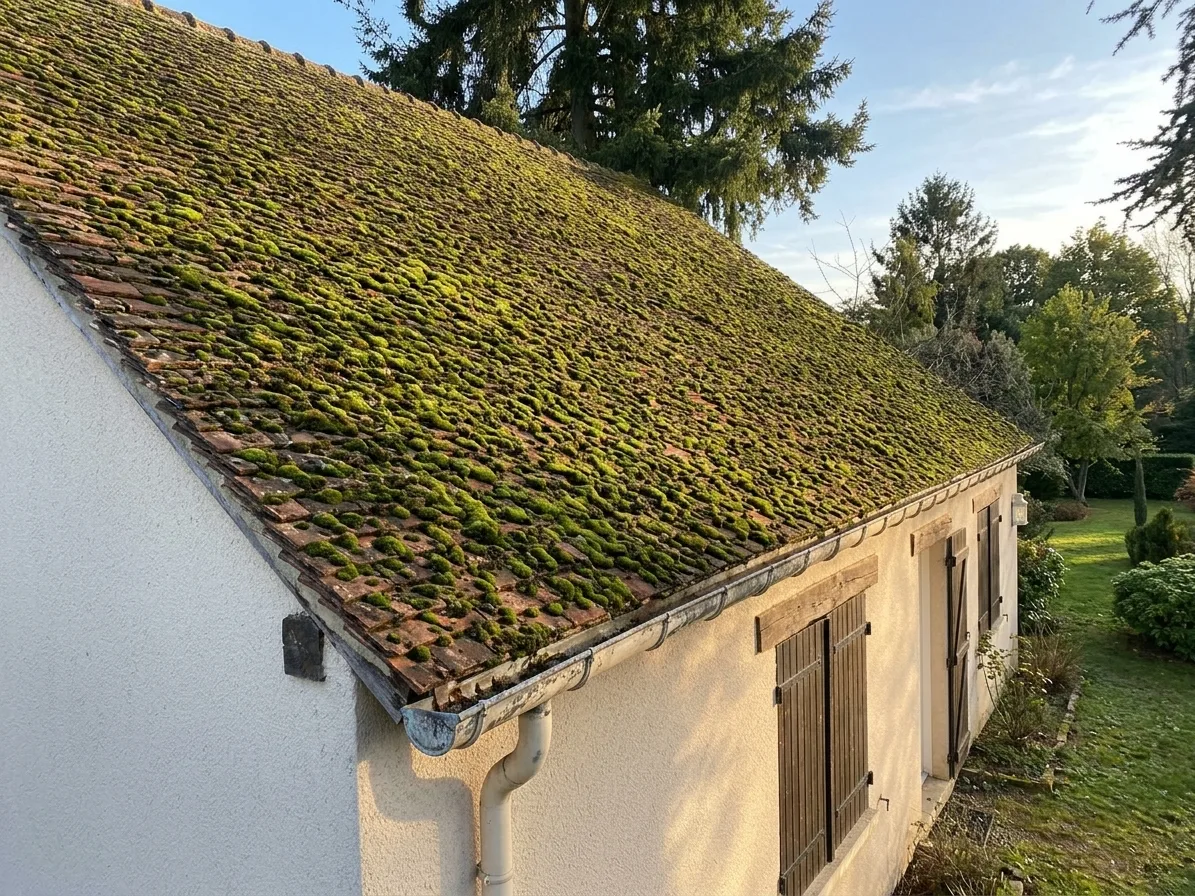 Démoussage de toiture à Torcy