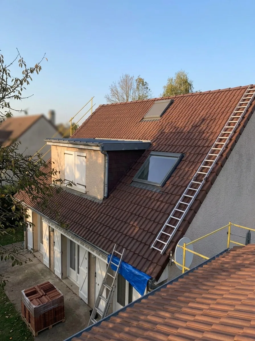 Démoussage de toiture à Torcy