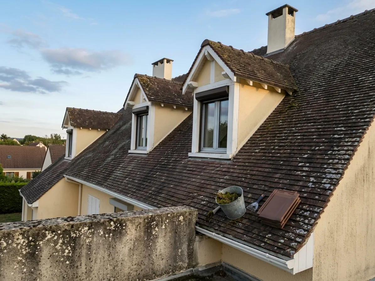 Démoussage de toiture à Torcy