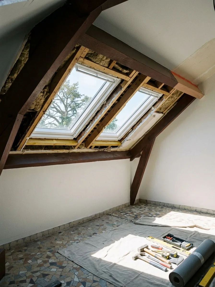 Installation de fenêtres de toit à Torcy