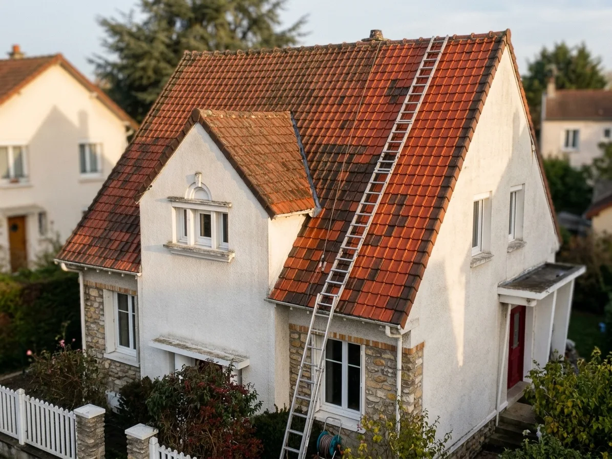 Nettoyage de toiture à Torcy